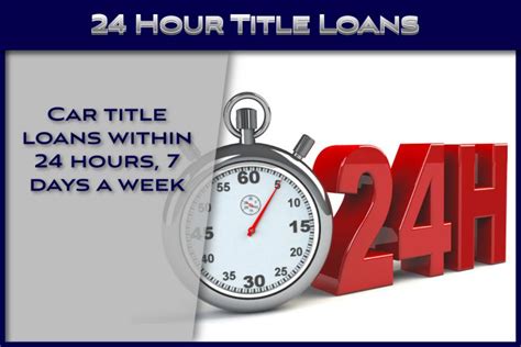 24 Hour Loan Places